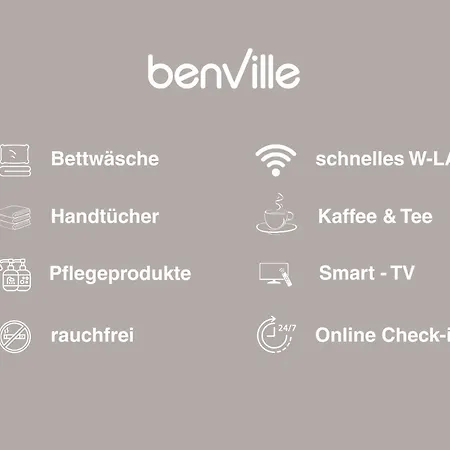 Lägenhet Benville - Nespresso Kaffee - Zentral - Wlan - Kueche & Spuelmaschine - Waschmaschine